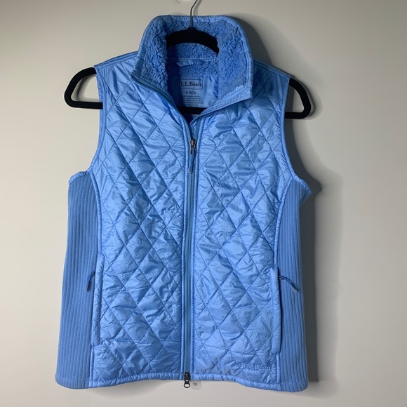 L.L. Bean Jackets & Blazers - LL Bean blue puffer quilted vest zip up jacket S